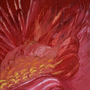Fiore rosso – opera di Cristina Zucchi