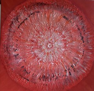 Mandala rosso – opera di Cristina Zucchi
