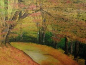 Viale d’autunno – dipinto di Cristina Zucchi
