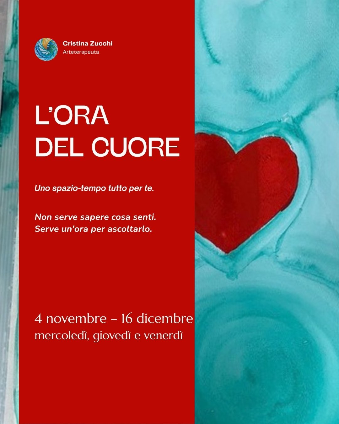 L'Ora del Cuore, uno spazio-tempo tutto per te: incontri dal 4 novembre al 16 dicembre
